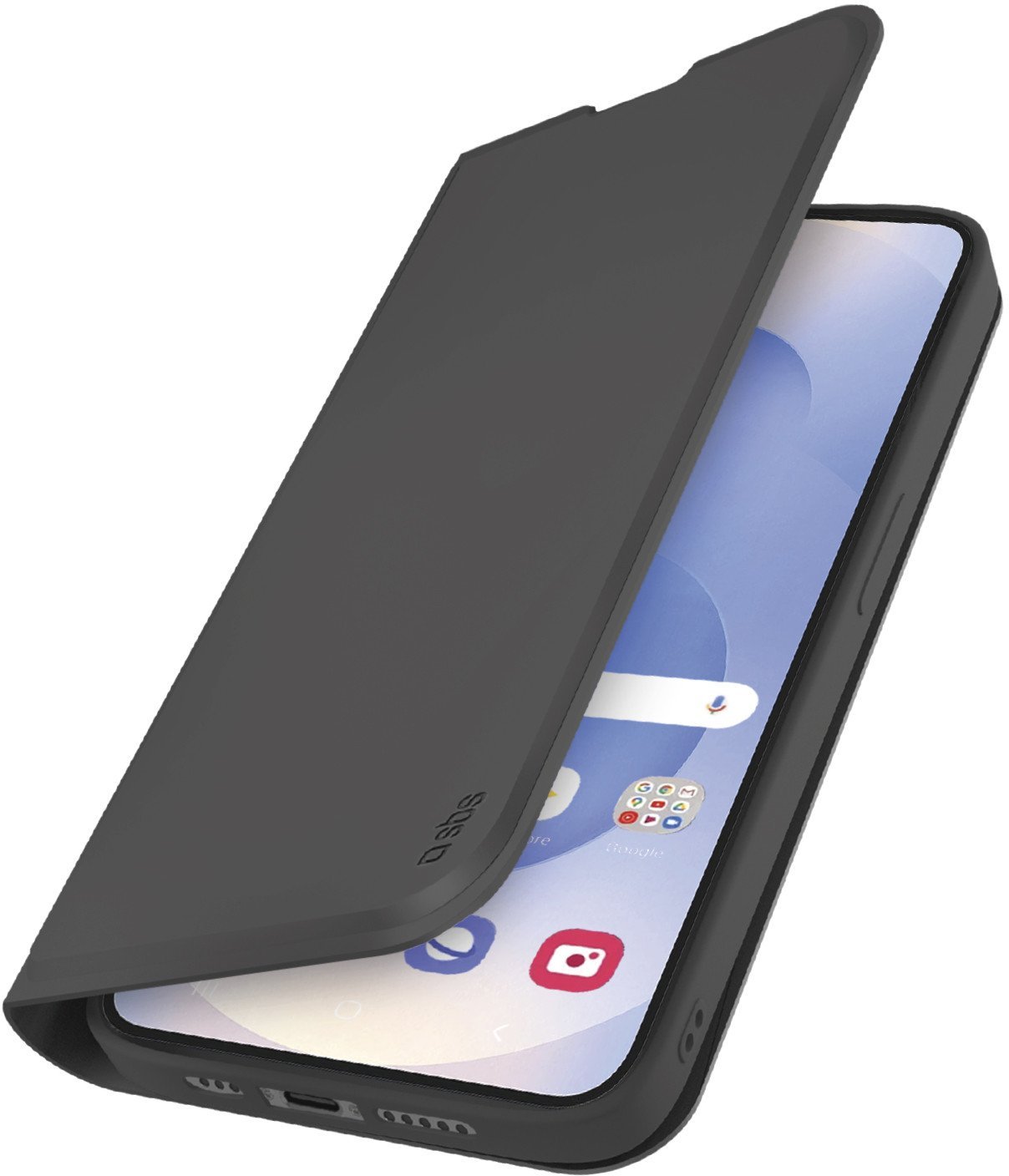 Etui SBS Wallet z podstawką i portfelem na Samsung Galaxy S25 Edge - czarne