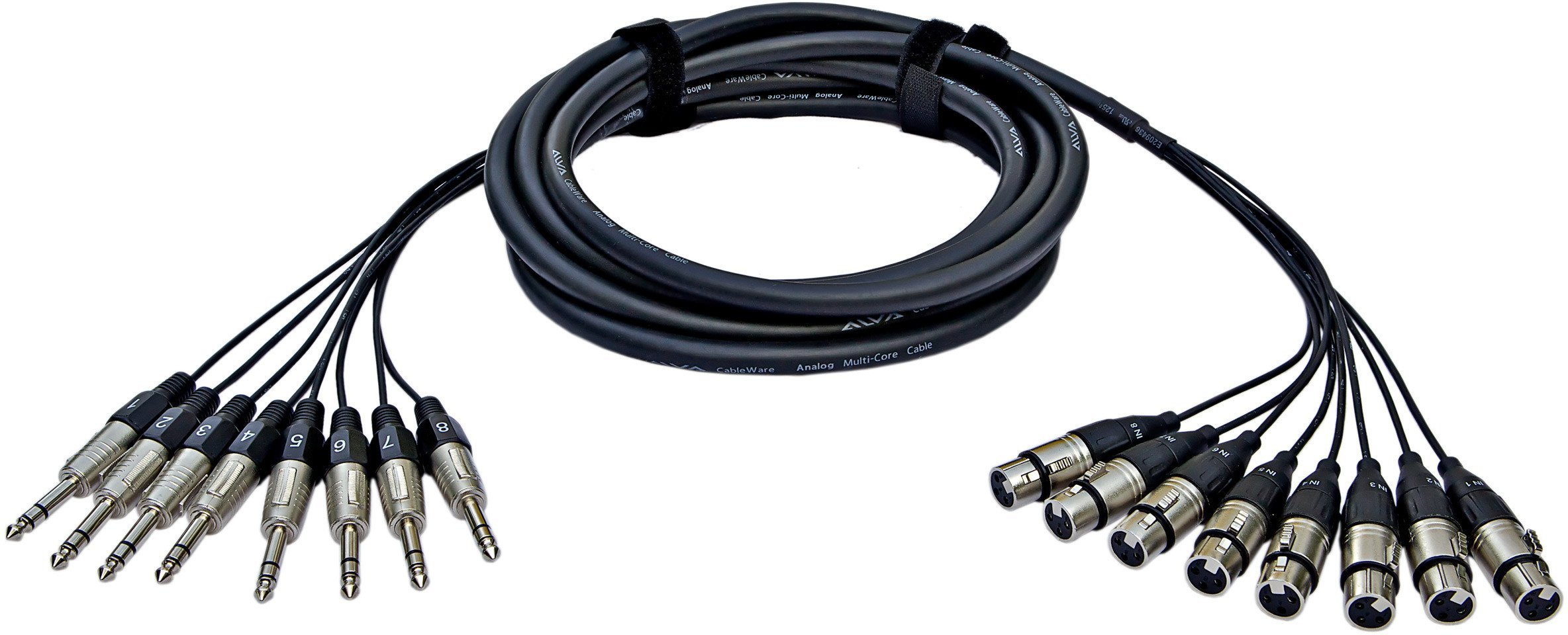 ALVA - Kabel 8 x XLRf - 8 x TRS 5m