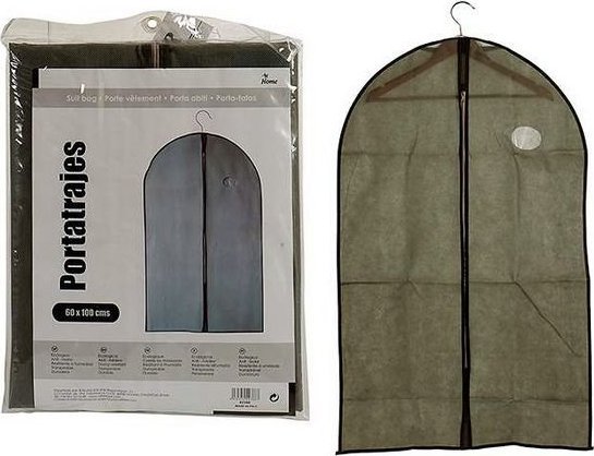 Bigbuy Home Pokrowiec na Ubrania Szary Materiał (60 x 100 cm)