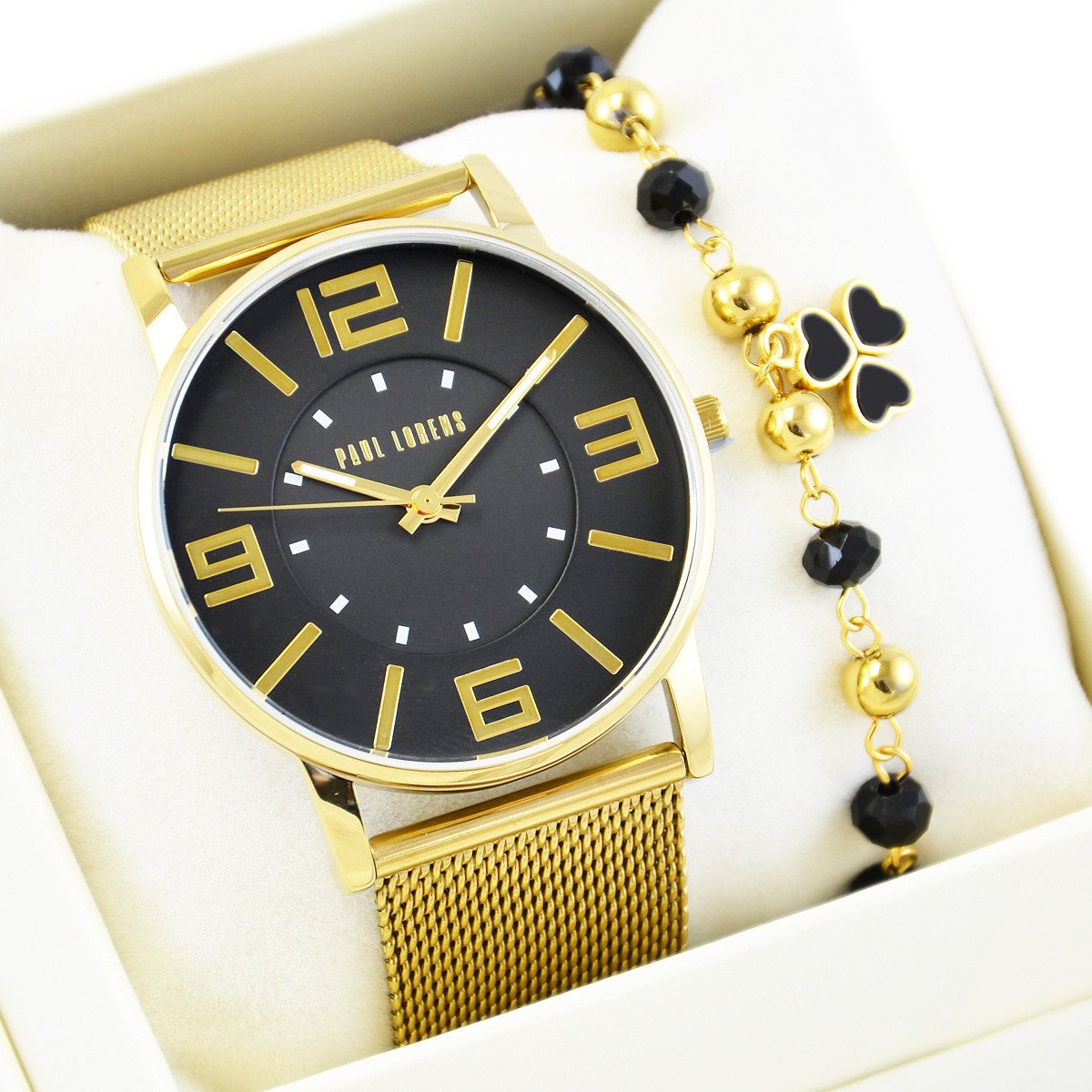 Zegarek Paul Lorens Zestaw damski zegarek DEBBY 1D1 + bransoletka