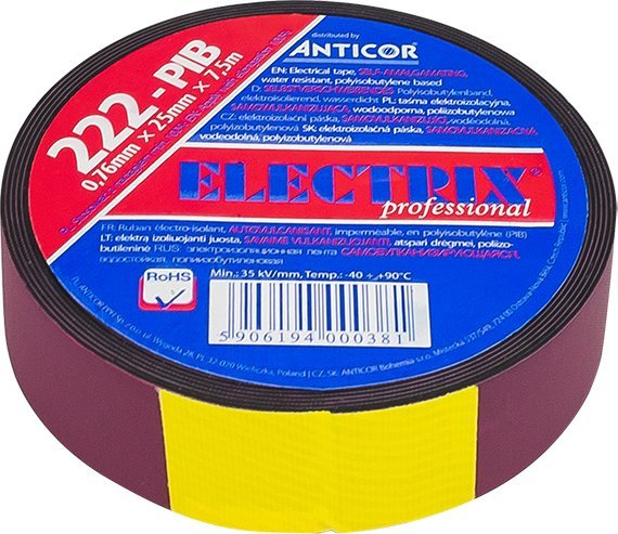 Blow 5535# Taśma samowulkanizująca 25mm*7.5m 222p butylowa