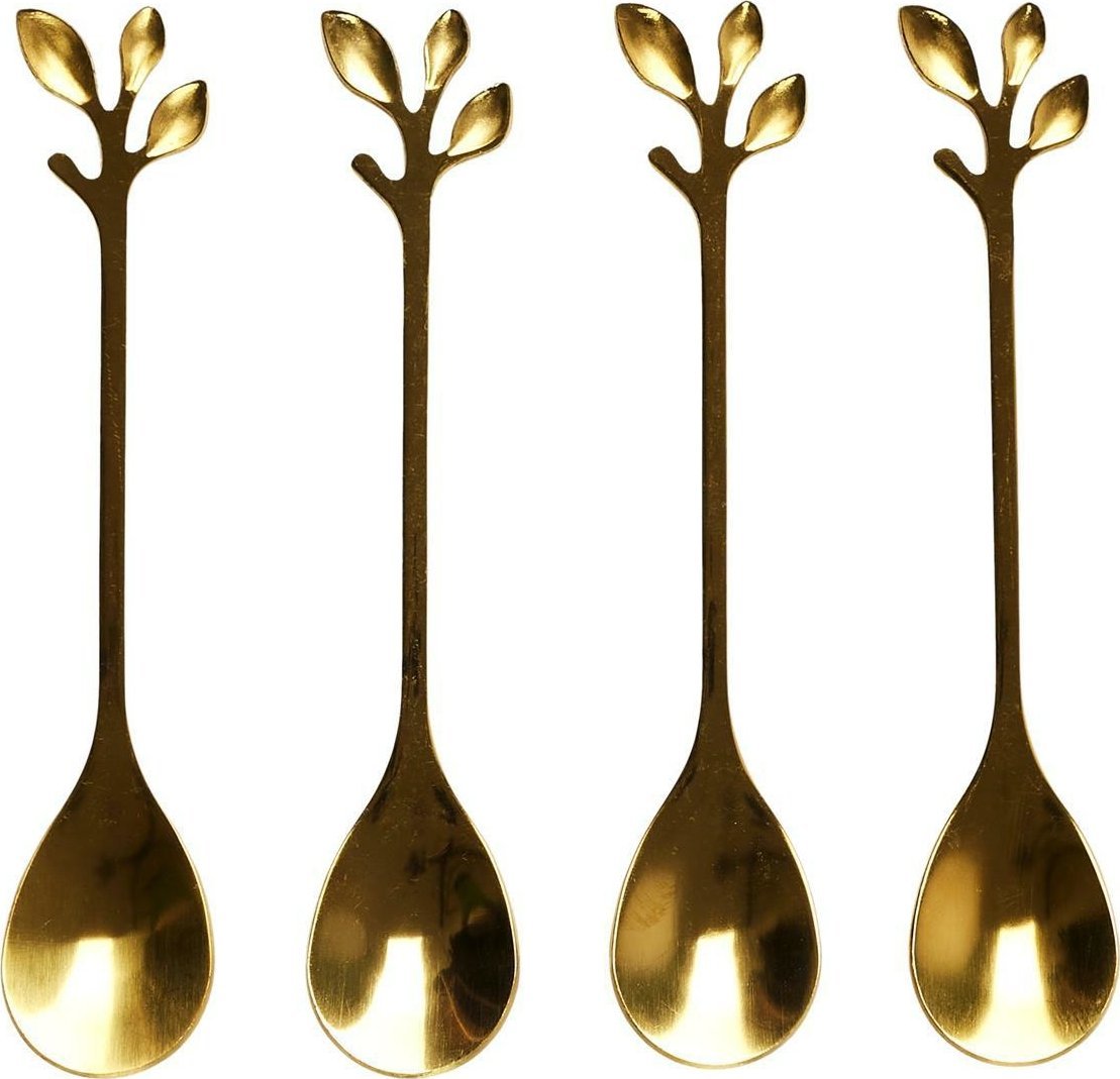 Intesi INTESI ZESTAW 4 ŁYŻECZEK GOLD LEAF