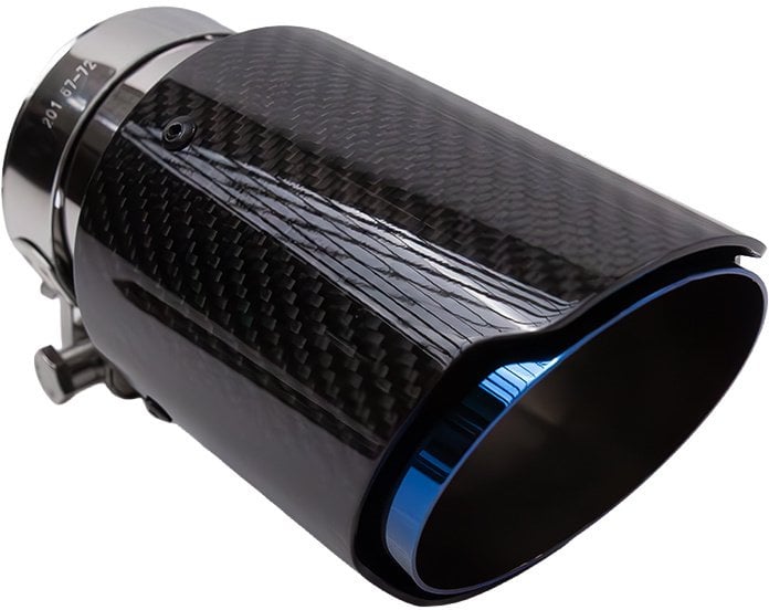 Końcówka tłumika 89mm wejście 76mm Carbon Gloss