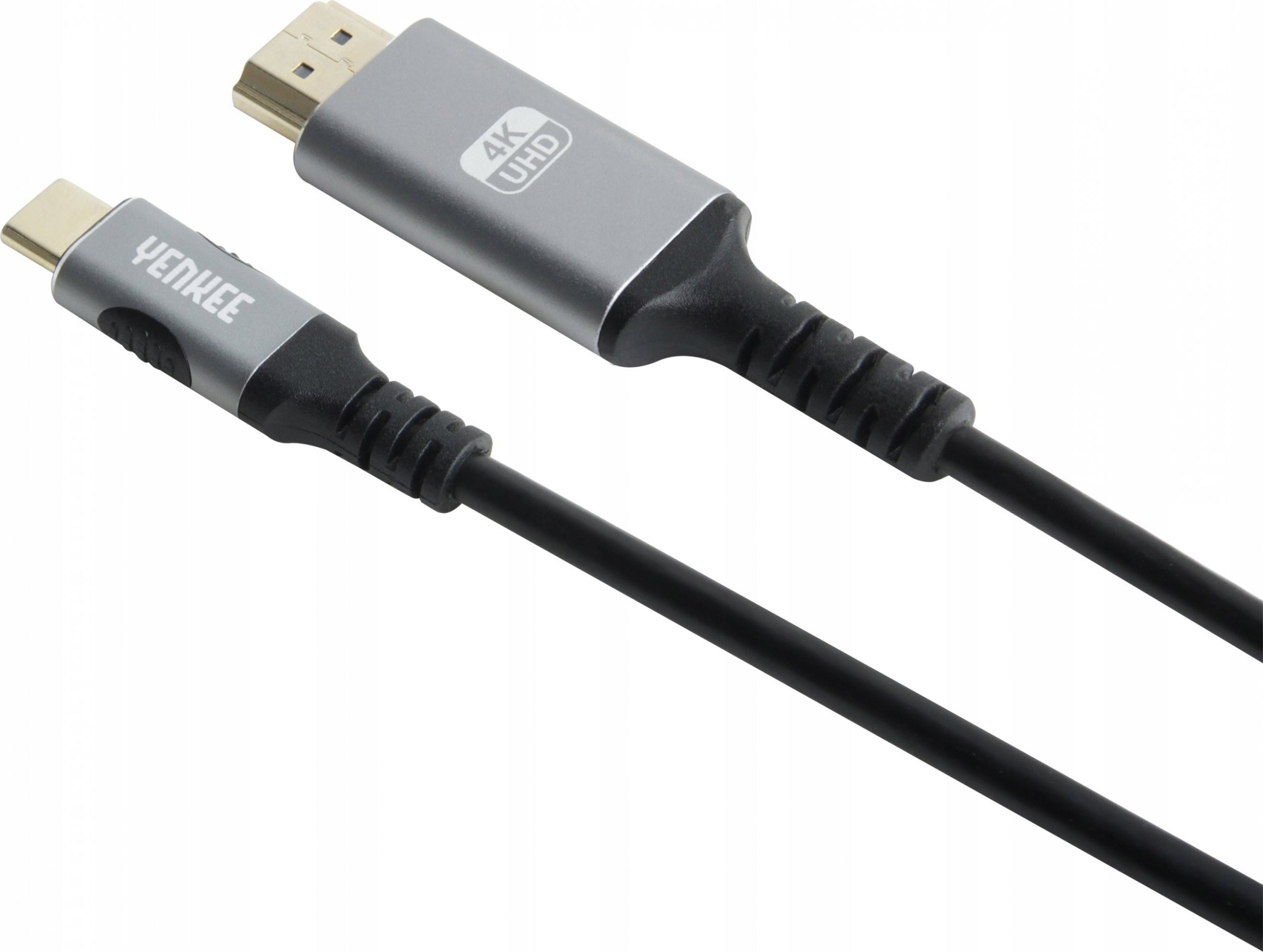 Kabel USB Yenkee USB-C - HDMI 1.5 m Czarno-srebrny (35055381)