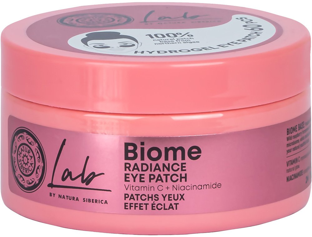 Natura Siberica Lab Biome rozświetlające płatki pod oczy 60szt