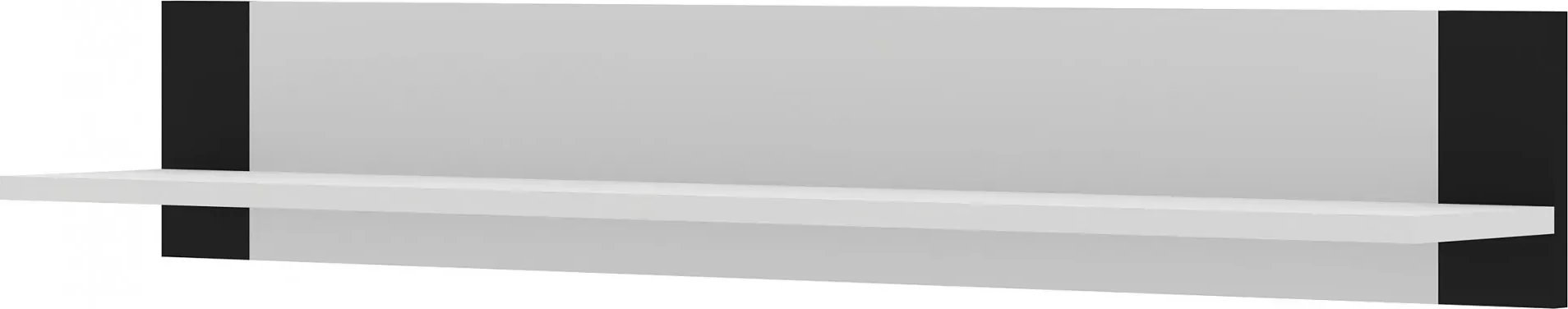 Elior Biała półka wisząca na ścianę - Birma 8X