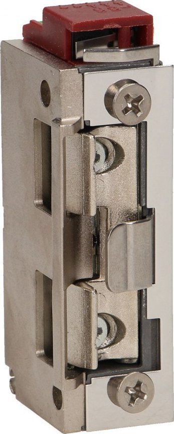 Orno Elektrozaczep symetryczny z prowadnicą i sygnalizacją niedomkniętych drzwi, rewersyjny, MINI, NISKOPRĄDOWY 280mA dla 12VDC