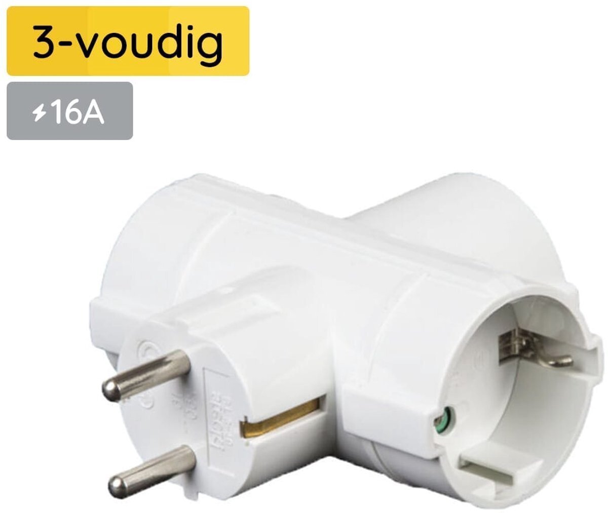 Rozgałęźnik Technik 3 gniazdowy Schuko z uziemieniem IP20 5999565659714 5999565659714 (5999565659714)