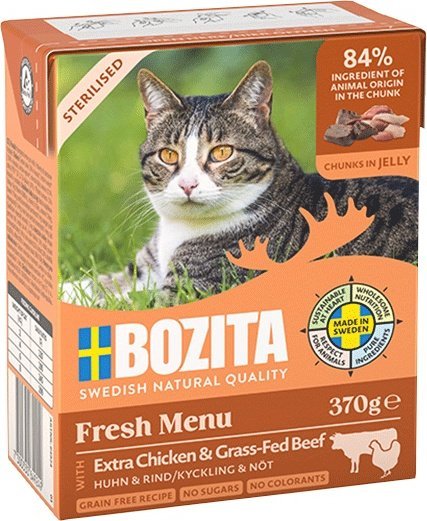 Bozita Fresh Menu Sterilised kurczak z wołowiną 370g