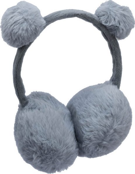 YO NAUSZNIKI FUTRZANE ZIMOWE Z POMPONAMI