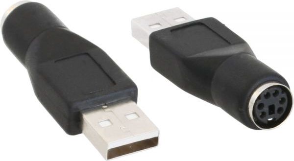 Adapter USB InLine USB - PS/2 Czarny (33102K)