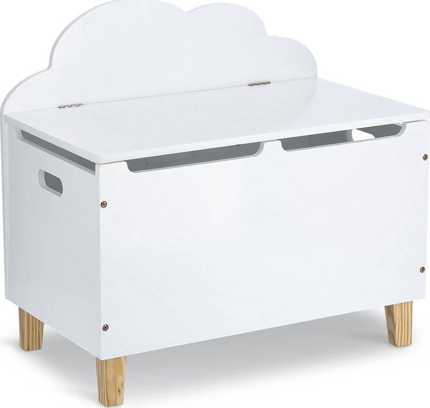 Zeller Drewniana skrzynia na zabawki CHMURKA, ława, 60 cm