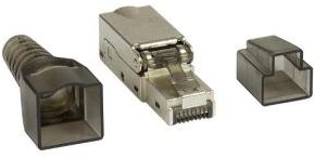 LogiLink Wtyk RJ45 kat.6A FTP pozłacany styk 3µ, beznarzędziowy (MP0044)