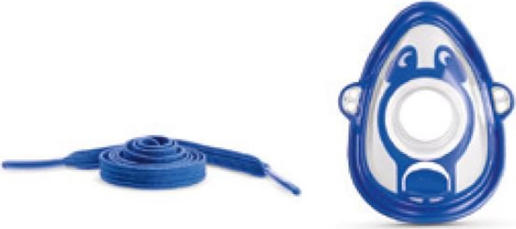 Flaem Zestaw akcesoriów RF6 Plus Kit nebulizator RF6, maska dla dzieci i dorosłych, ustnik, końcówka do nosa, przewód powietrzny 1 metr