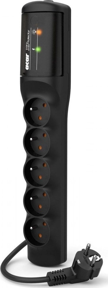 Listwa zasilająca Acar XP easy przeciwprzepięciowa 5 gniazd 5 m czarna (W2341)