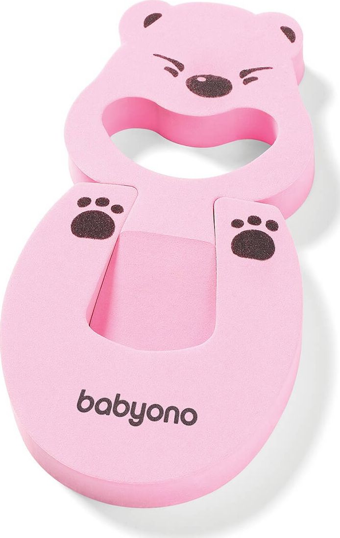 BabyOno Zabezpieczenie do mebli, drzwi różowy misiu BabyOno