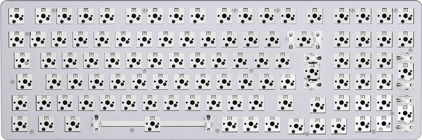 Klawiatura Glorious PC Gaming Race Glorious GMMK2 Full-Size Tastatur - Barebone, ISO-Layout, weiß