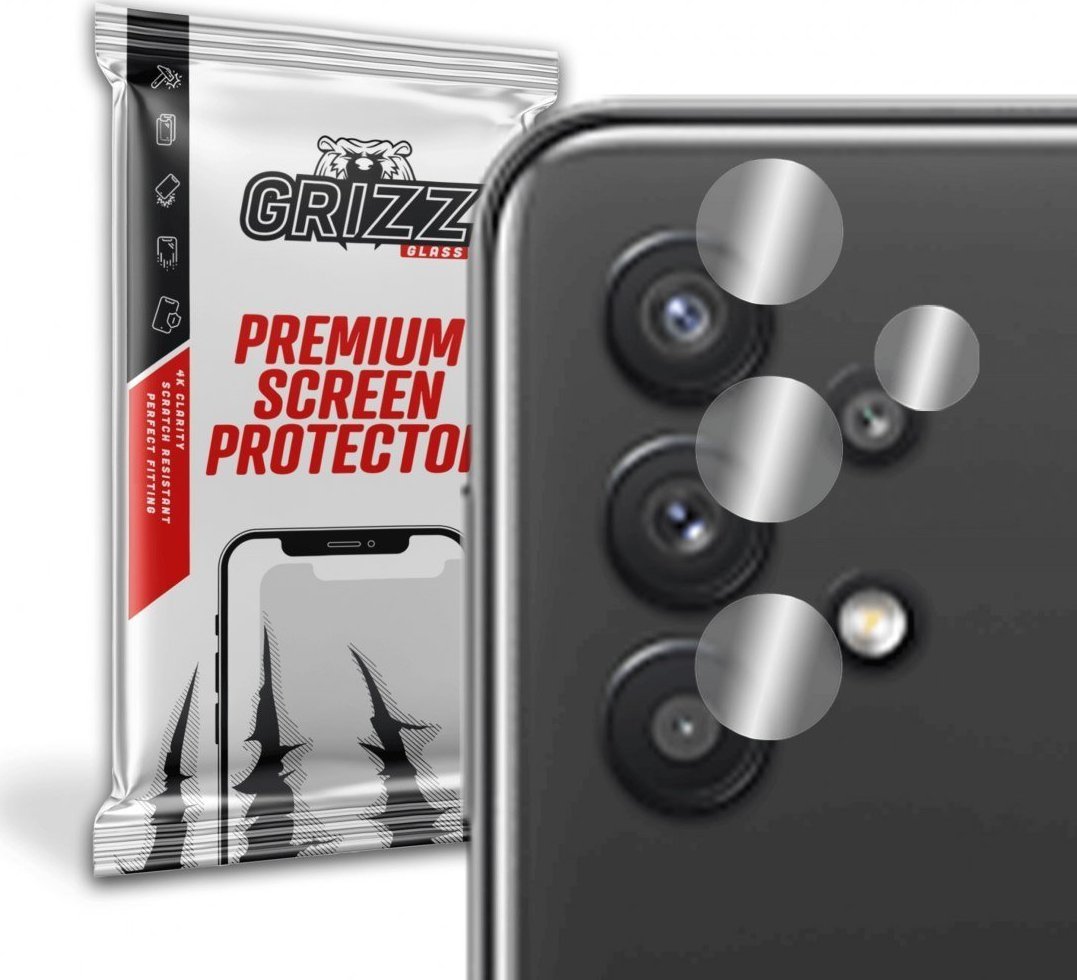 GrizzGlass Szkło hybrydowe na aparat Grizz Samsung Galaxy A32 5G