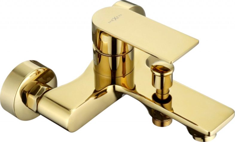 Bateria wannowa Mexen Royo ścienne złoty