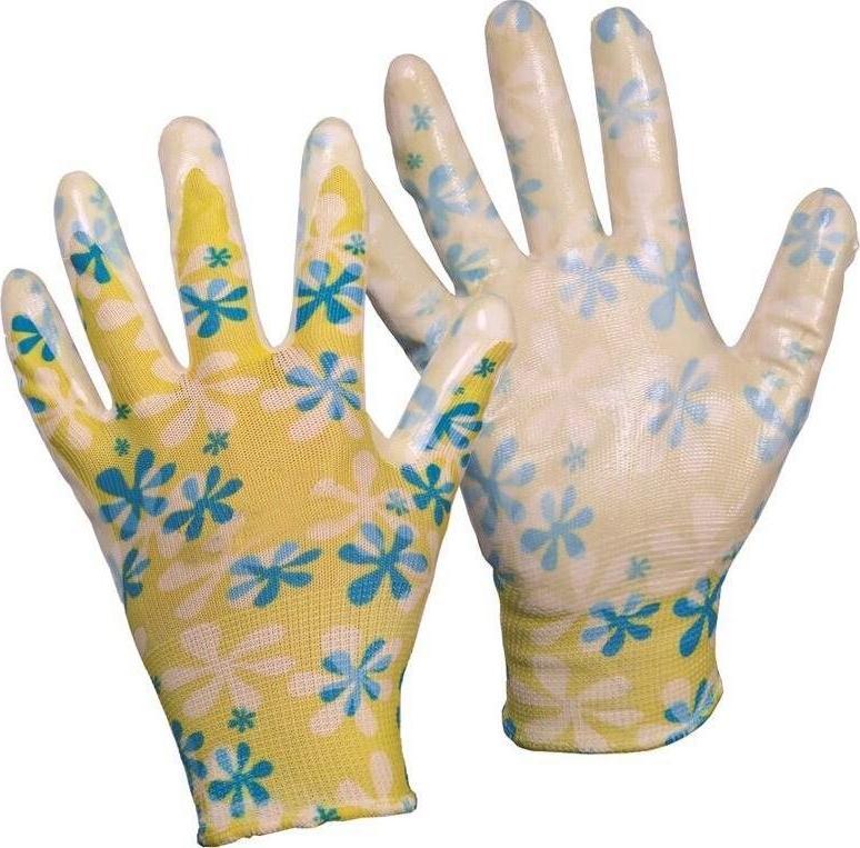 RĘKAWICE OCHRONNE FIDO W KWIATKI ROZMIAR 7