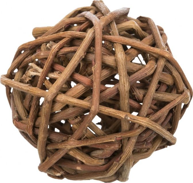 Trixie Piłka z wikliny zabawka dla chomika gryzoni 6 cm uniwersalny