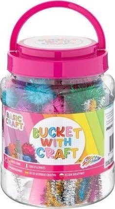 Wiaderko do rękodzieła różowe