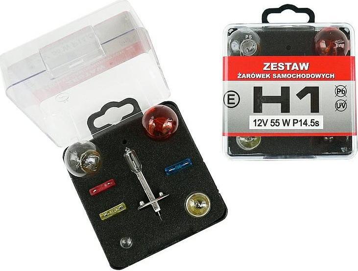 Carcommerce ŻARÓWKI ZESTAW z H1 12V P14,5S