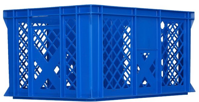 Artech Pojemnik transportowy EURO 300, dno i ścianki ażurowe, wym. 600 x 400 x 300 mm (Kolor niebieski)