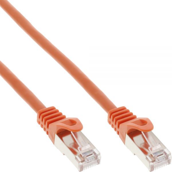 InLine Patchcord SF/UTP Cat.5e, pomarańczowy 7.5m (72575O)