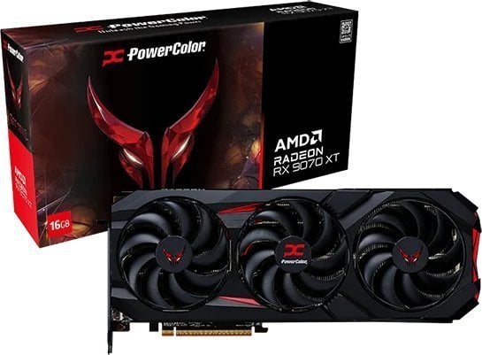 Karta graficzna POWERCOLOR Red Devil Radeon RX 9070 XT 16GB GDDR6 (RX9070XT 16G-E/OC)