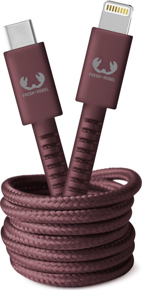 Kabel USB Fresh n Rebel USB-C - Lightning 2 m Brązowy (002149940000)