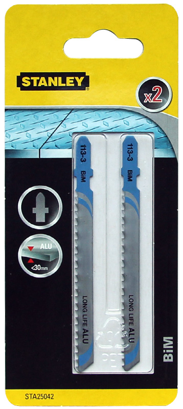 Stanley Brzeszczoty do wyrzynarki T 2szt. do aluminium PCV STA25042