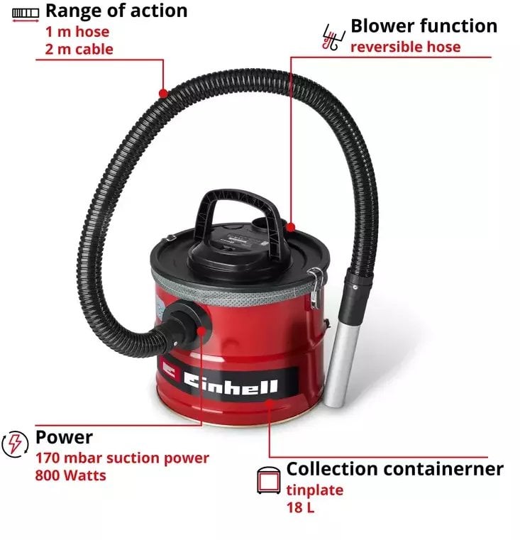 TC-AV 1830 D ODKURZACZ DO POPIOŁU