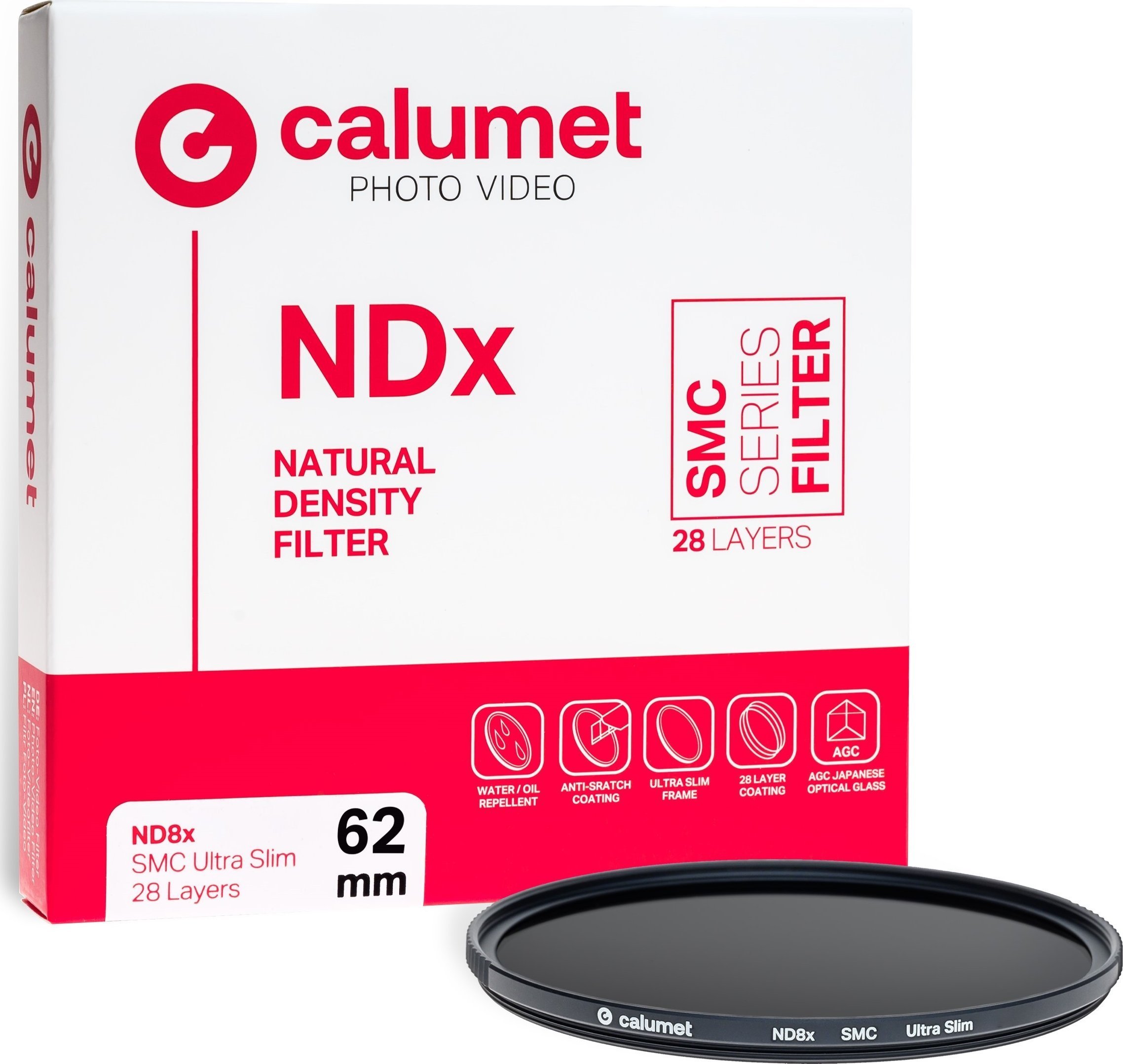 Filtr Calumet Calumet Filtr ND8x SMC 62 mm Ultra Slim 28 Layers