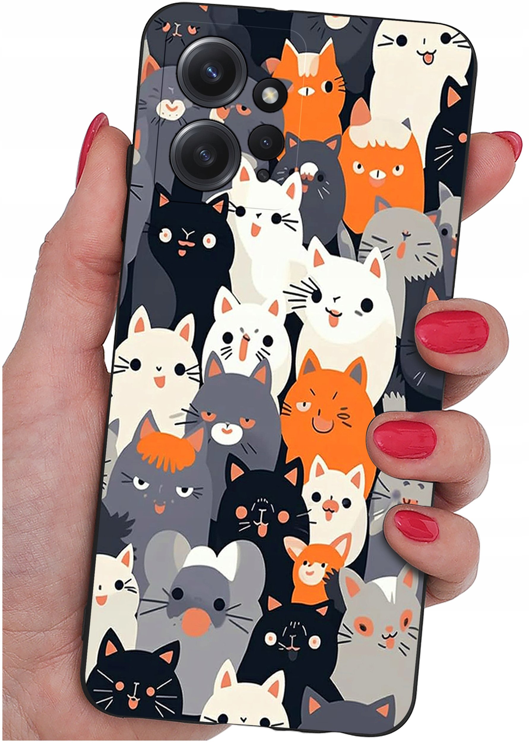 krainaGSM ETUI do Xiaomi Redmi Note 12 4G SILIKONOWE MATT CASE + SZKŁO 9H