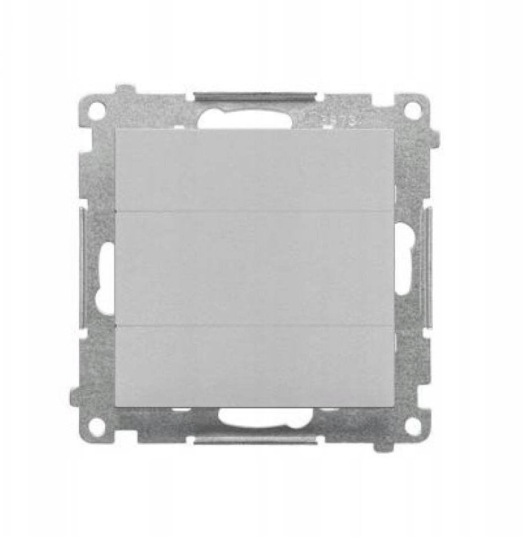 Kontakt-Simon Simon Zaślepka ramki (moduł). Mocowanie za pomocą łapek lub wkrętów Aluminium mat TPS.01/143