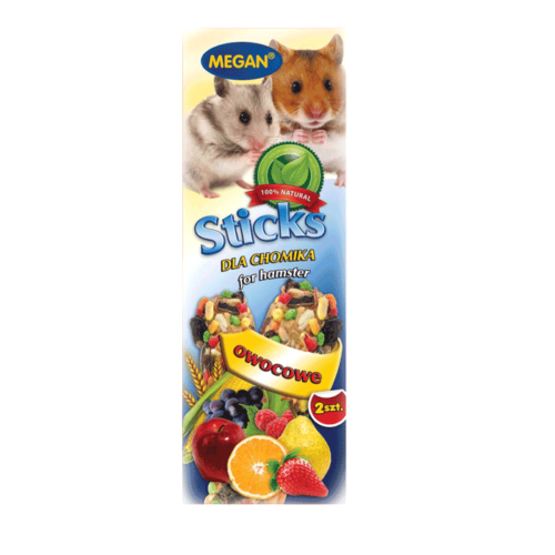 Megan Sticks dla chomika owocowe 2 szt. 90g