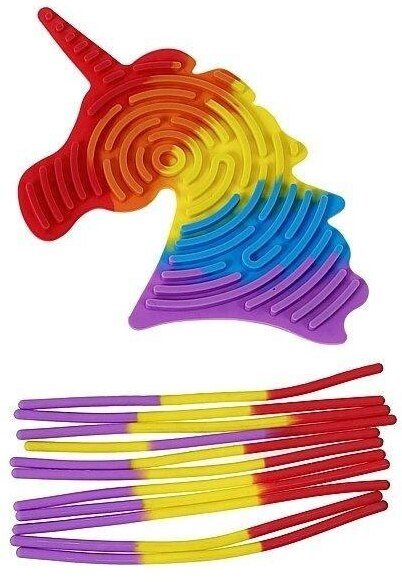 Silikonowa układanka antystresowa Jednorożec