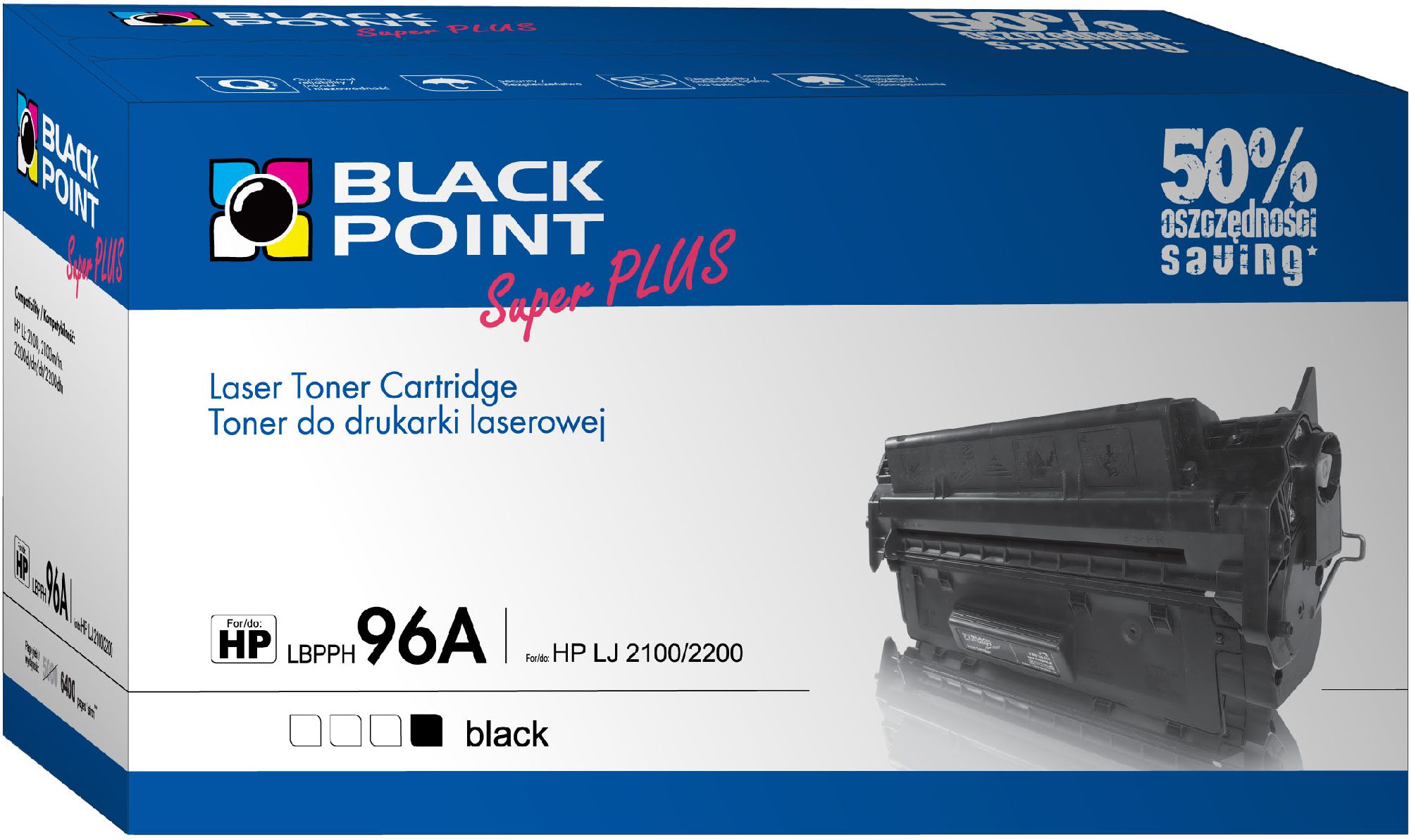 Toner Black Point LBPPH96A Black Zamiennik 96A (LBPPH96A)