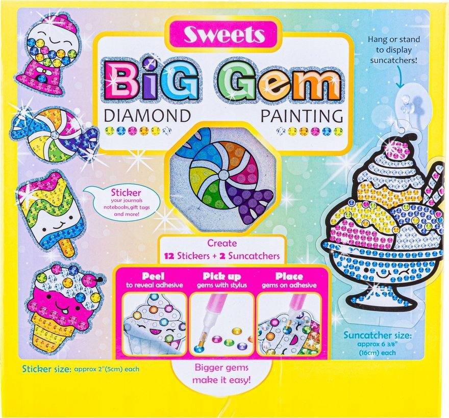 Haft Diamentowy Mozaika Diamentowa Naklejki Mozaika SŁODYCZE