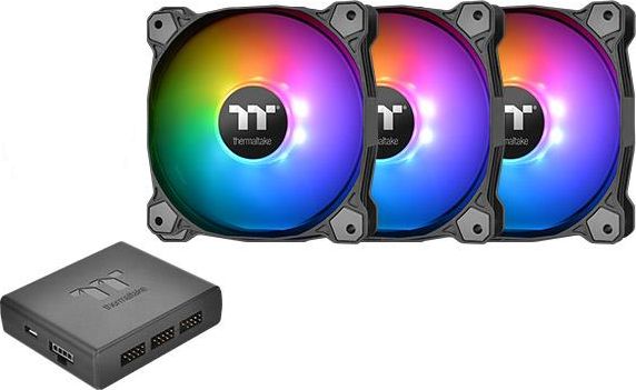 Wentylator Thermaltake Pure Plus 14 RGB 3-pack + Hub (CL-F064-PL14SW-A)