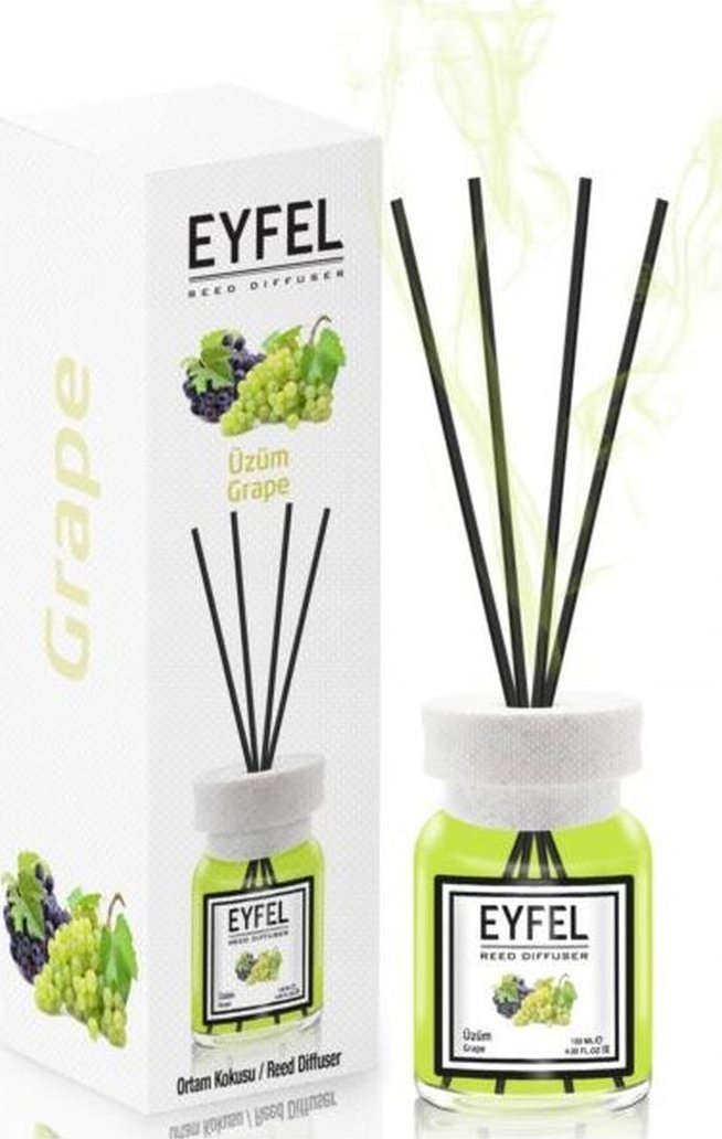 Eyfel Dyfuzor zapachowy z patyczkami Grape 120ml