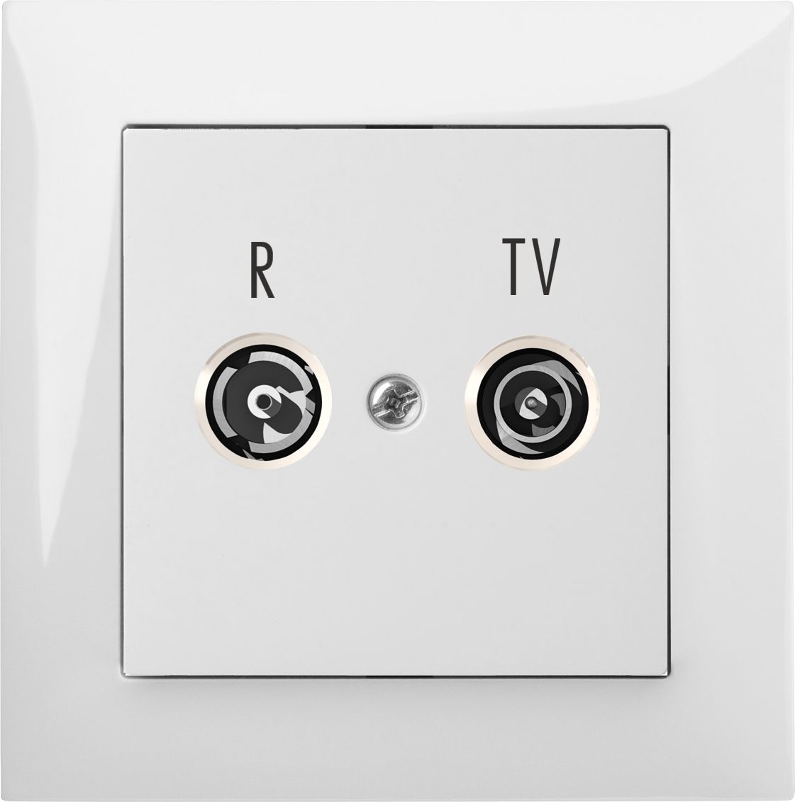 Elektro-Plast Gniazdo R-TV końcowe biał (1452-10)