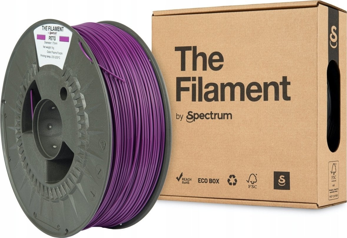 The Filament 3D filament, PETG, 1,75mm, 1000g, TF-24026, plasma purple