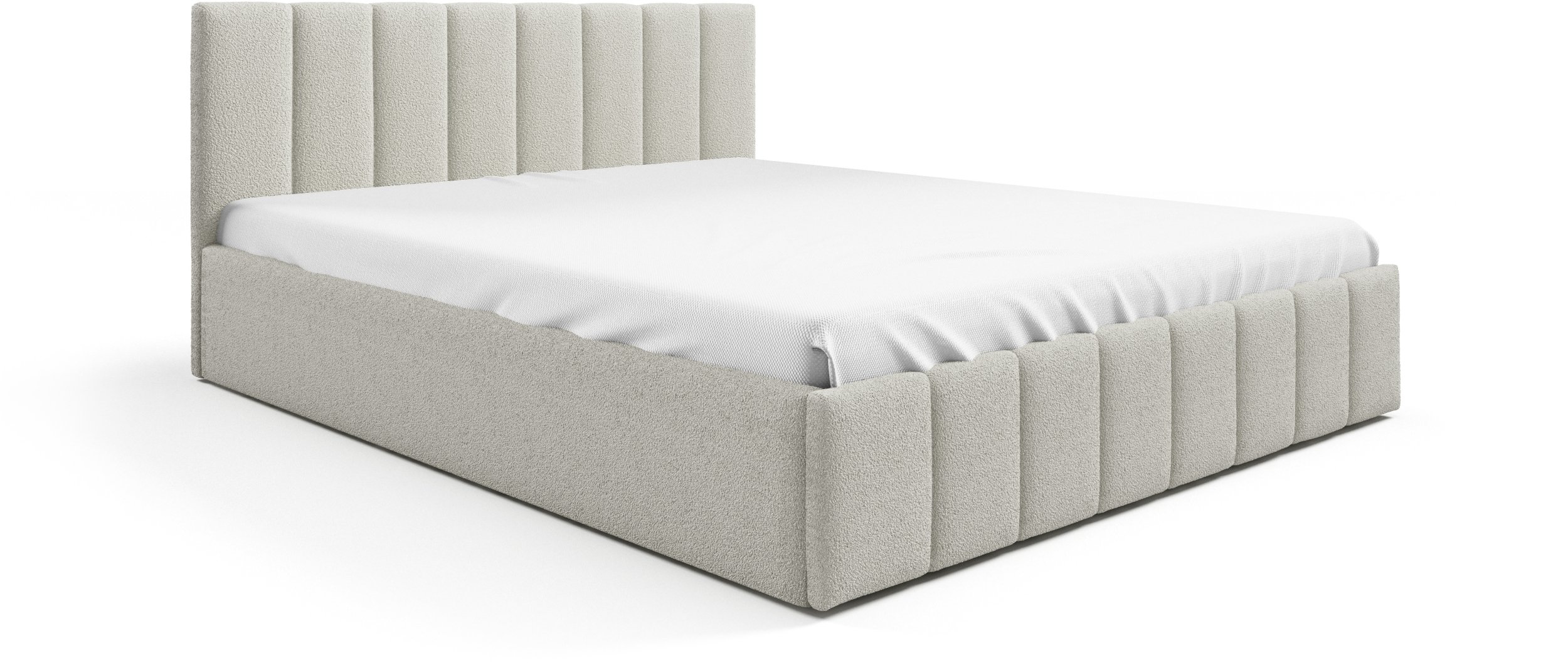 ŁÓŻKO LEYLA 160X200 stelaż drewniany BOUCLE , BUKLA quelle 02