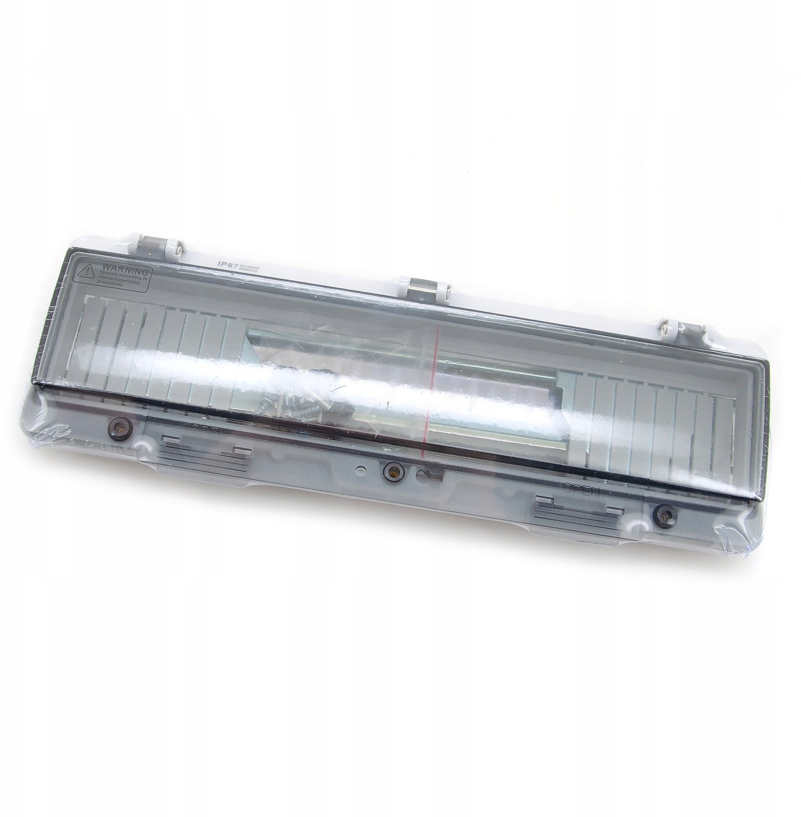 Schneider Electric Okienko inspekcyjne hermetyczny, IP67 16-modułowy z szyną TH35 i uchwyt mocujący dla aparatury modułowej, W-IP67-16