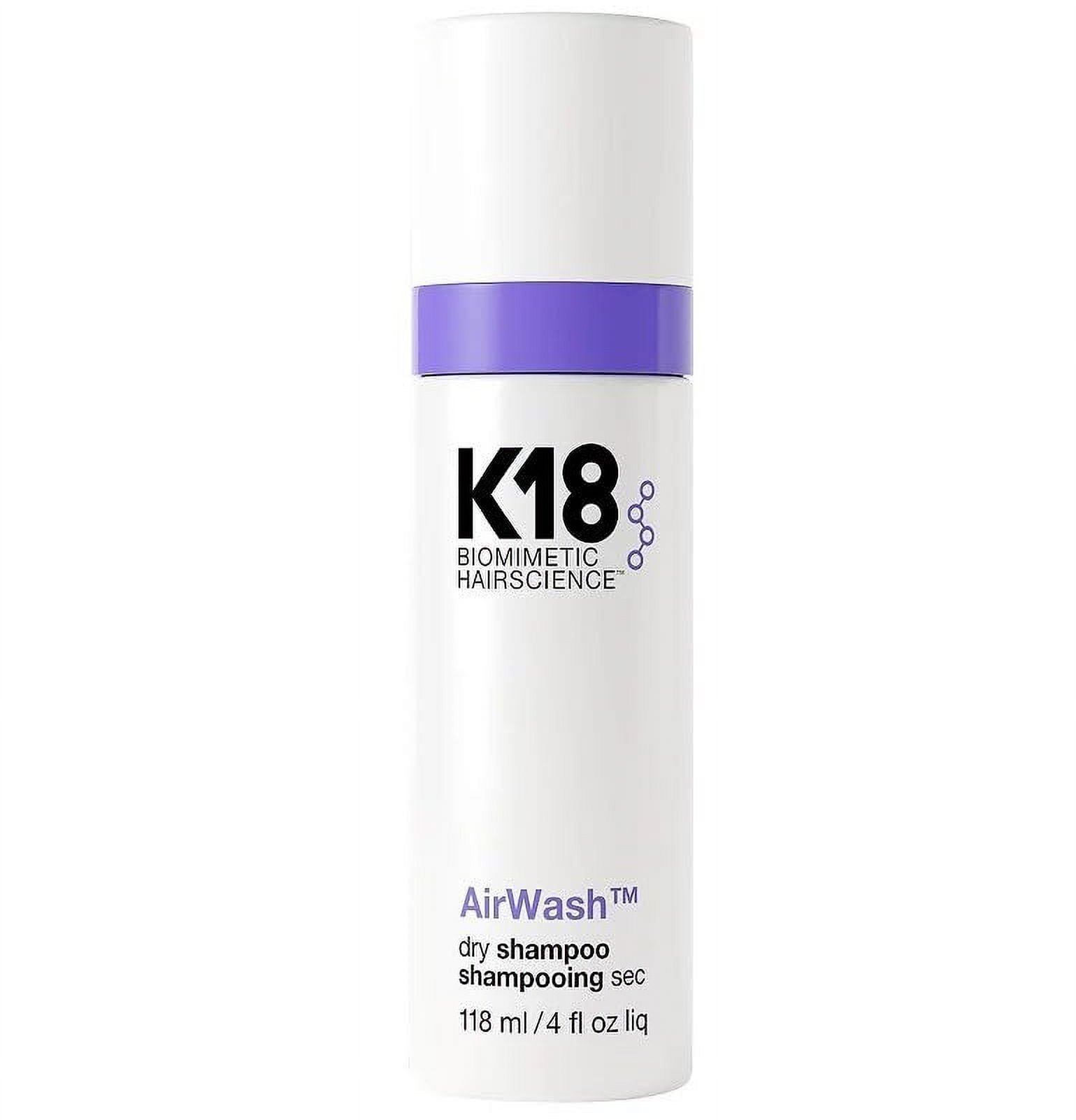 K18 Airwash Dry Shampoo Non-Aerosol Balances Scalp & Controls Excess Oil
