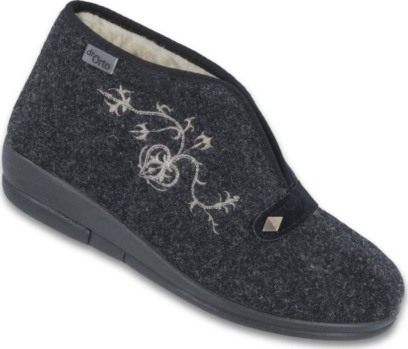 Befado Dr Orto - Obuwie buty damskie kapcie Naturalne futro owcze 40