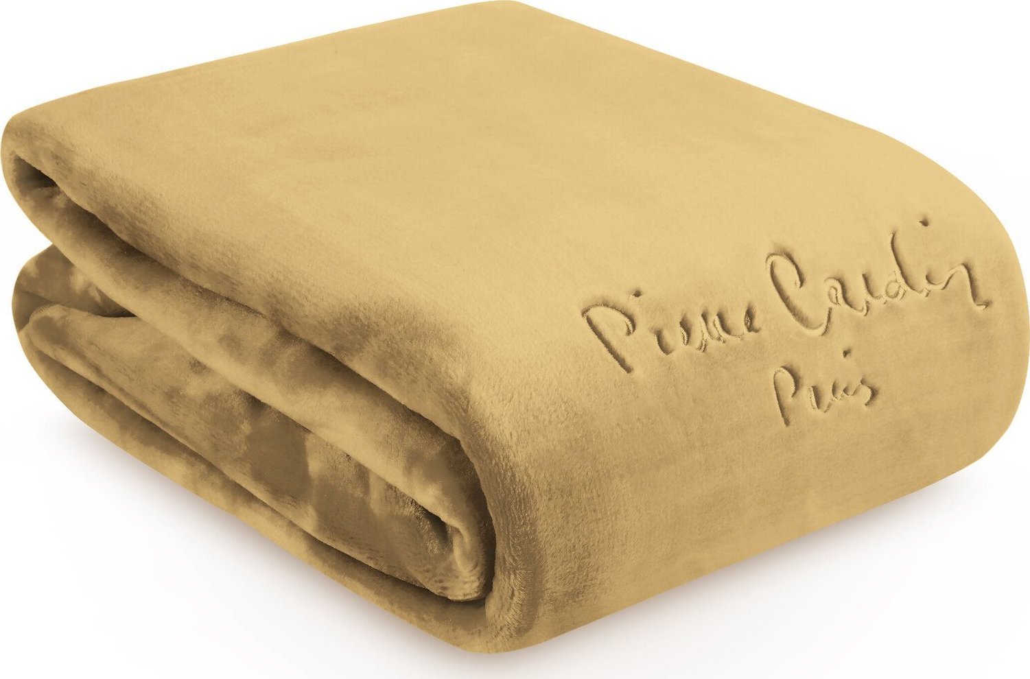 Eurofirany Ekskluzywny koc CLARA1 220X240 Pierre Cardin musztardowy