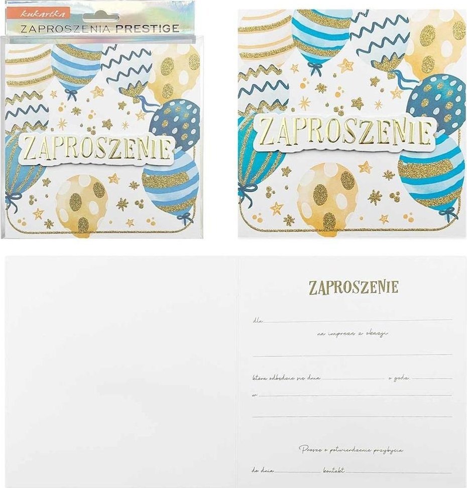 Zaproszenie 5szt